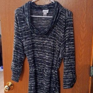 Motherhood Maternity Cowl neck lightweight sweater tunic 2X